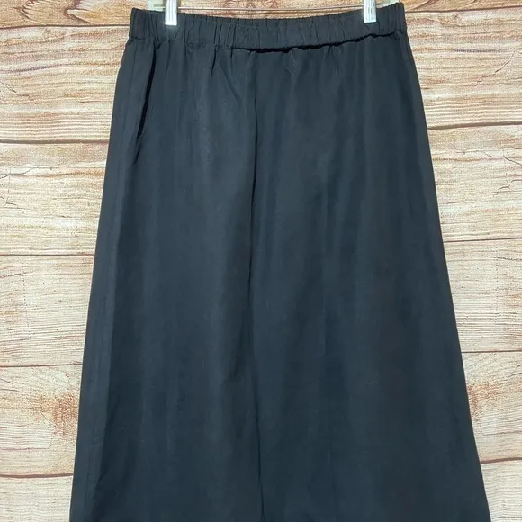 Studio Works Women's Black 2‎ Piece Faux Suede Skirt Suit
