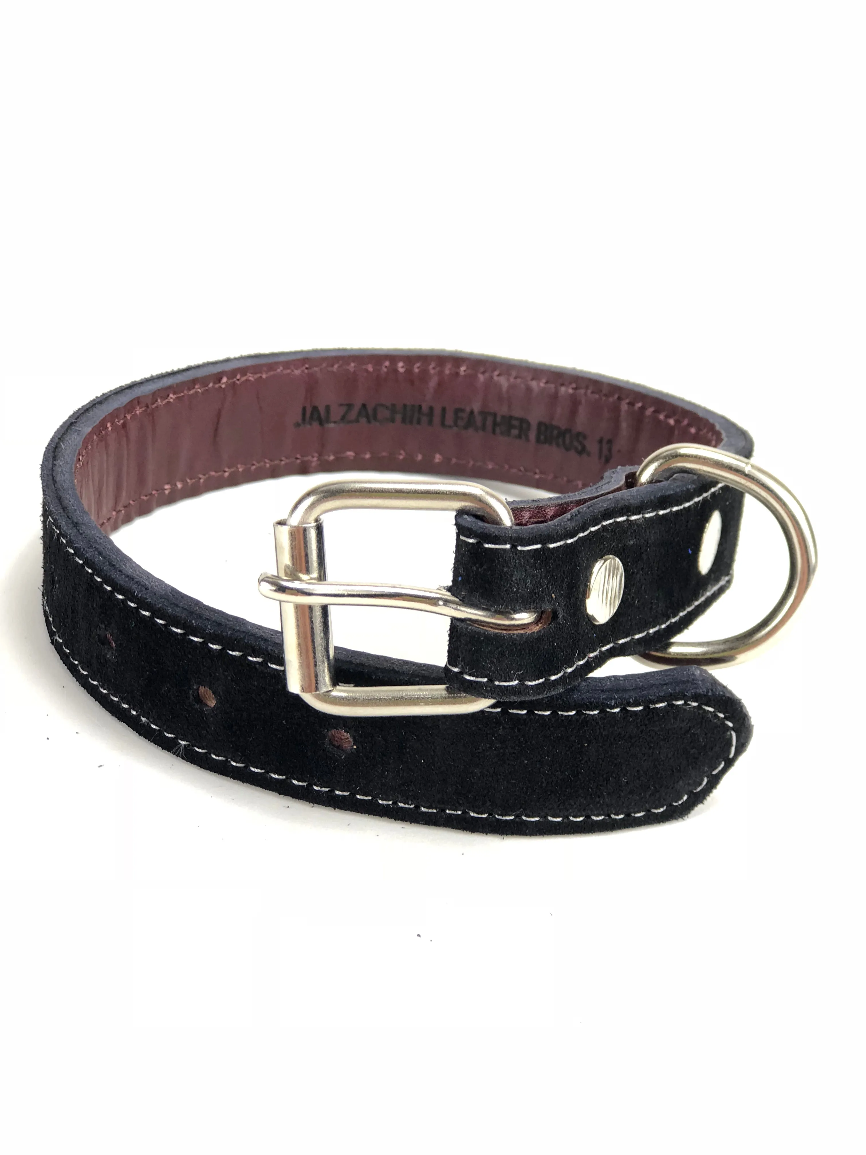 Suede Dog Collar Black DC113