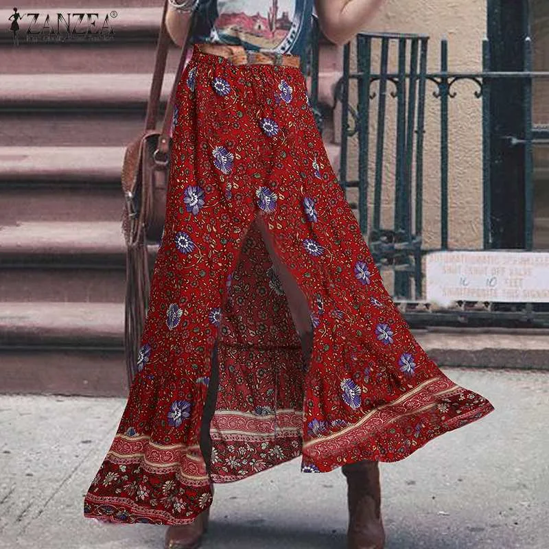 Summer High Waist Maxi Skirt