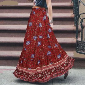 Summer High Waist Maxi Skirt