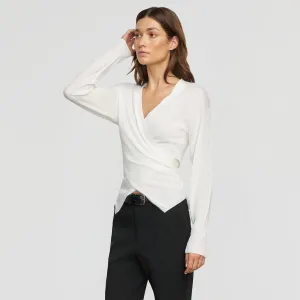 Tamar Wrap Knit Sweater