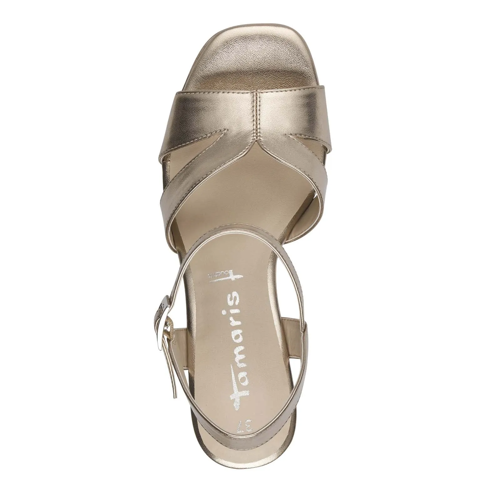 Tamaris High Platform Sandal Light Gold