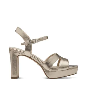 Tamaris High Platform Sandal Light Gold