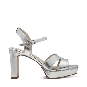 Tamaris High Platform Sandal Silver