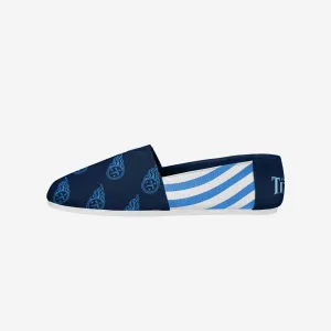 Tennessee Titans Womens Stripe Canvas Shoe