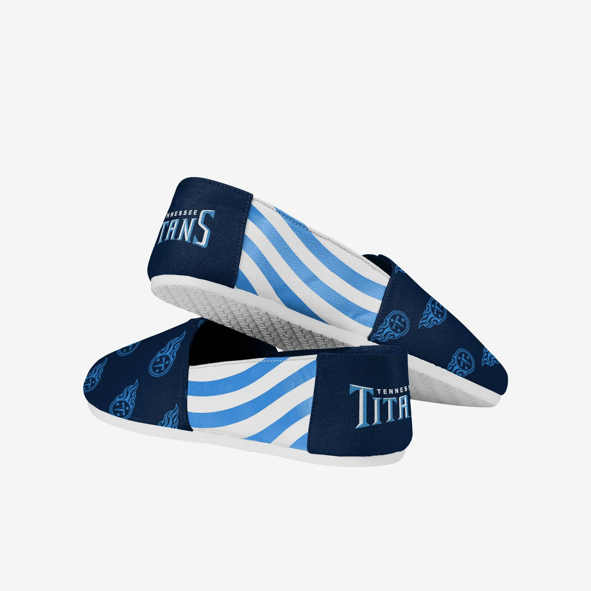 Tennessee Titans Womens Stripe Canvas Shoe
