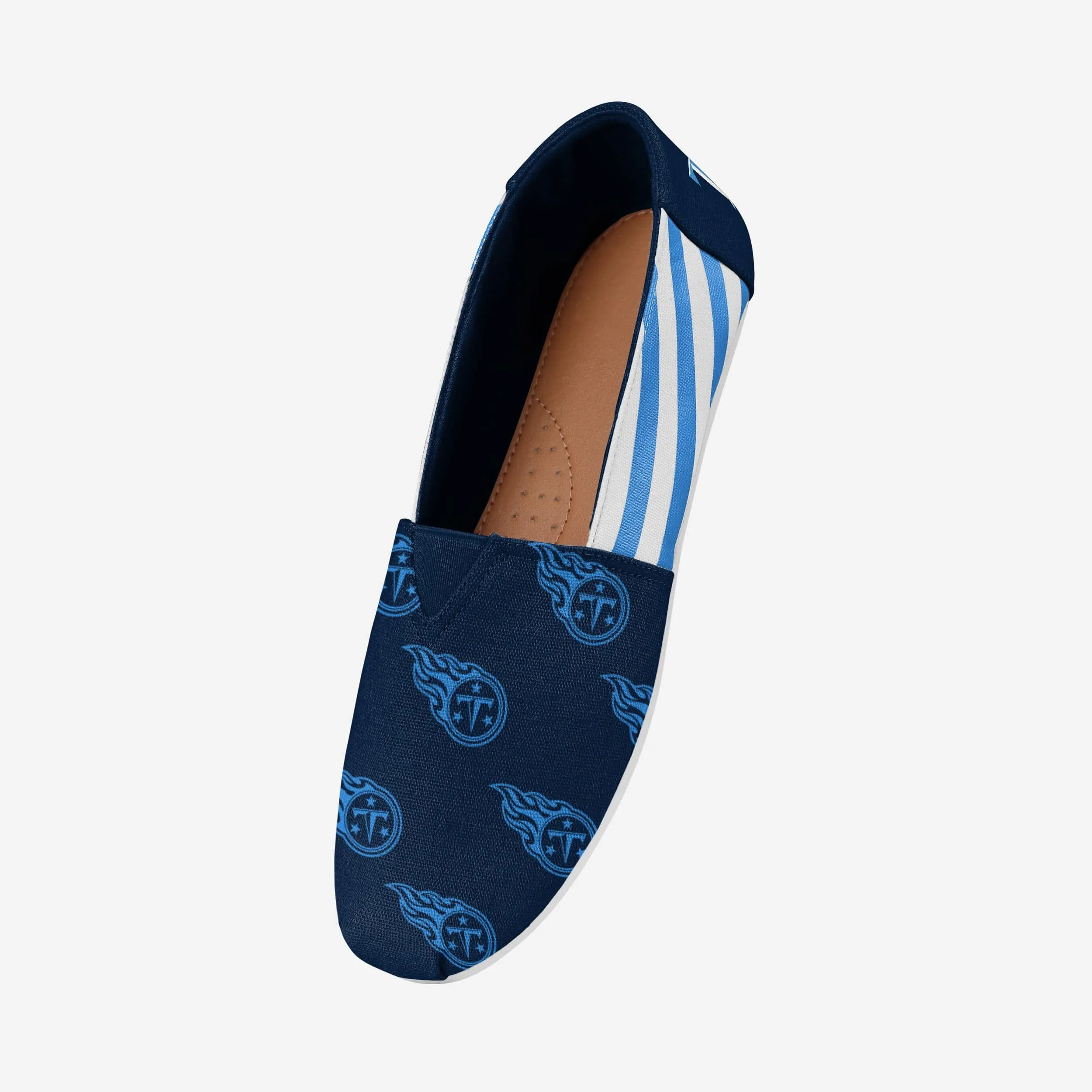 Tennessee Titans Womens Stripe Canvas Shoe