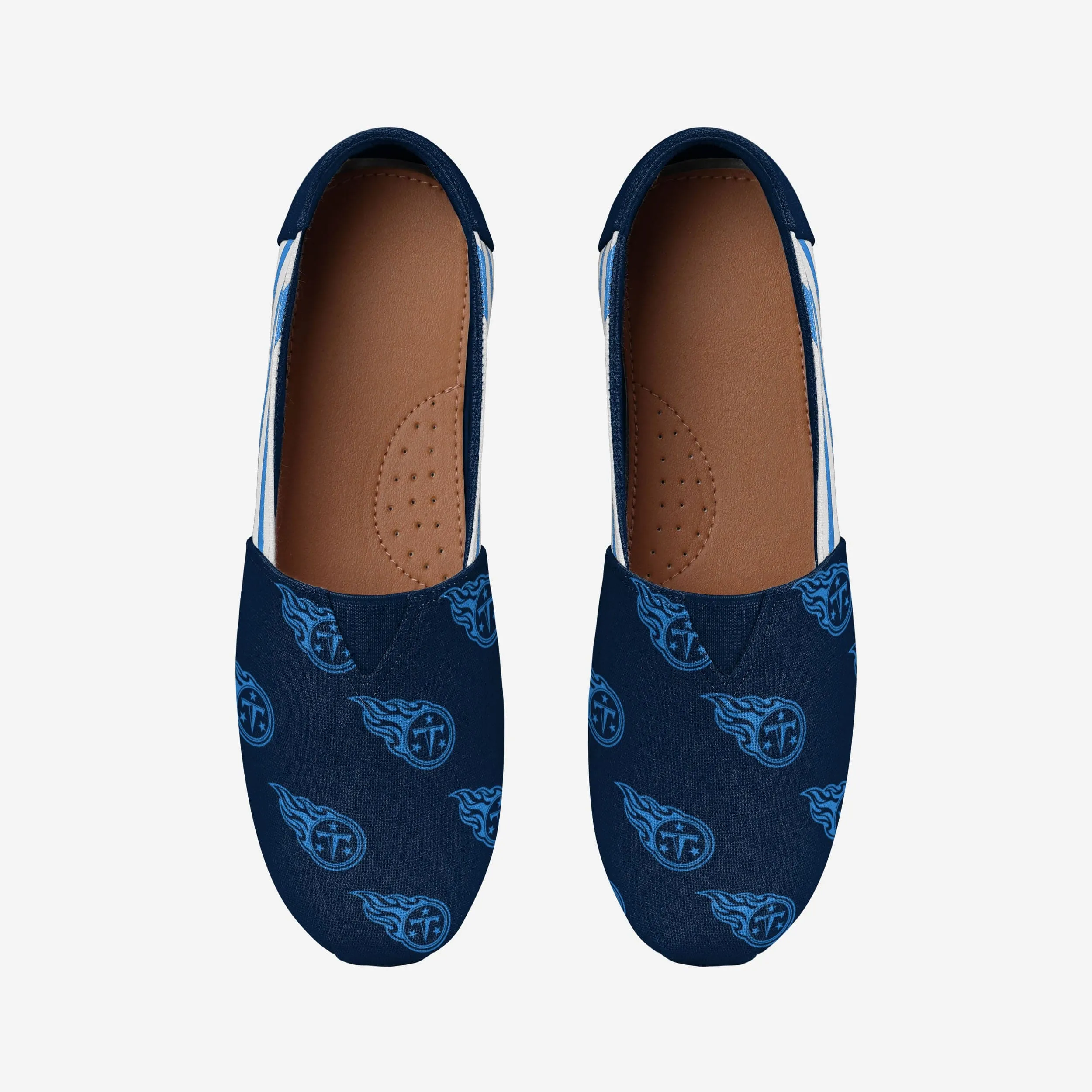 Tennessee Titans Womens Stripe Canvas Shoe