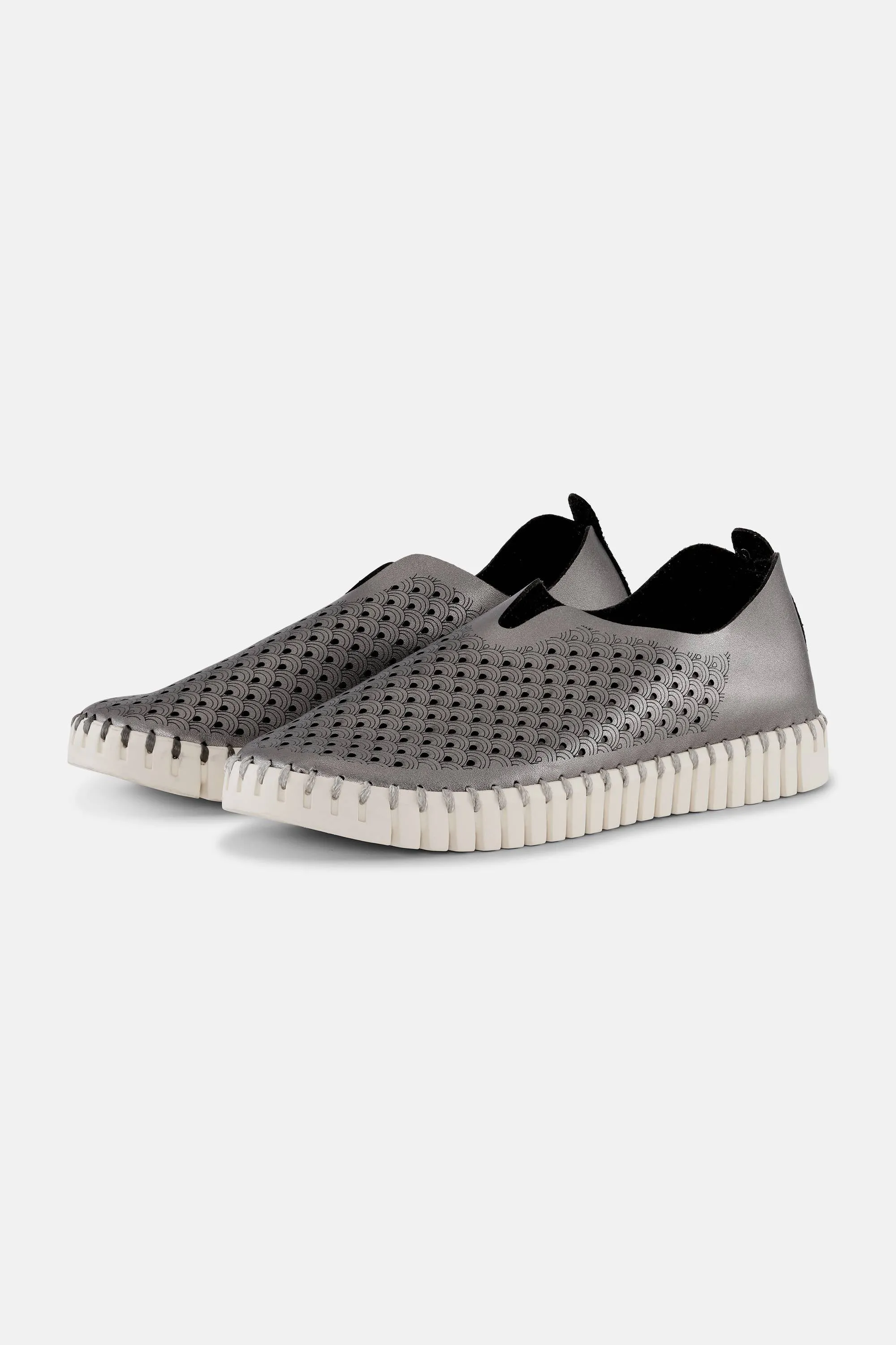 Tulip Slipper Metallic - Gun Metal