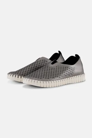 Tulip Slipper Metallic - Gun Metal