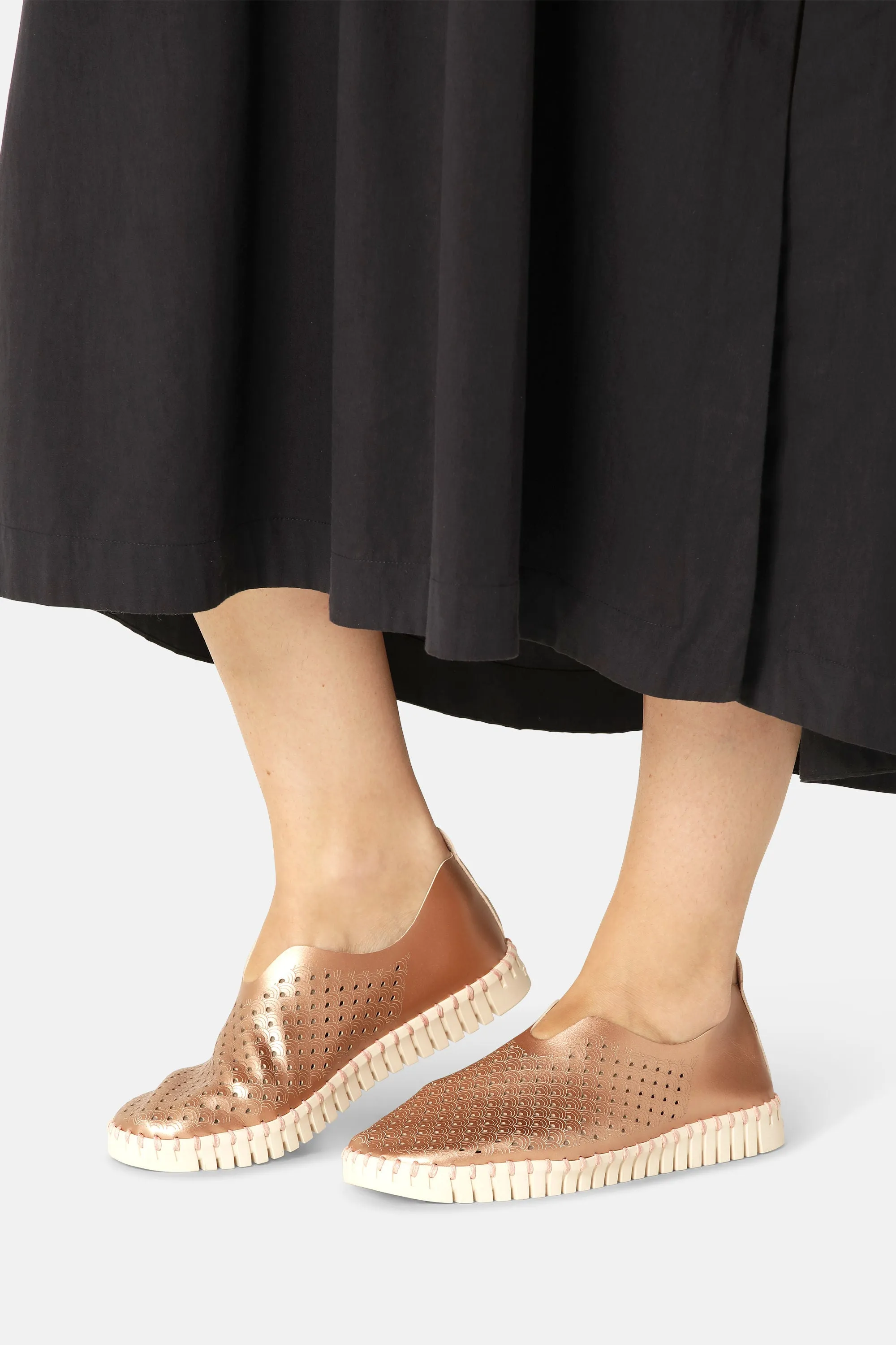 Tulip Slipper Metallic - Rose Gold