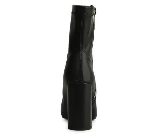VALERIA POINTED TOE HIGH ANKLE BOOTS