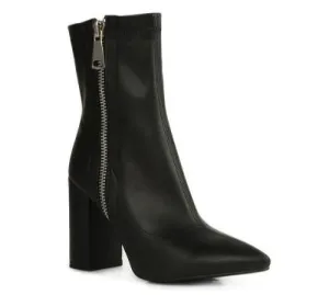 VALERIA POINTED TOE HIGH ANKLE BOOTS