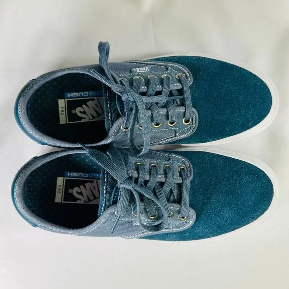VANS Blue Suede Mens 6.5 Womens 8.5 Skateboard Shoe Pro