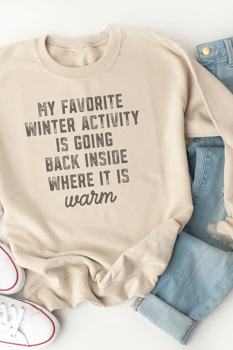 Warm Winter Activity Unisex NuBlend Crew Sweatshirt