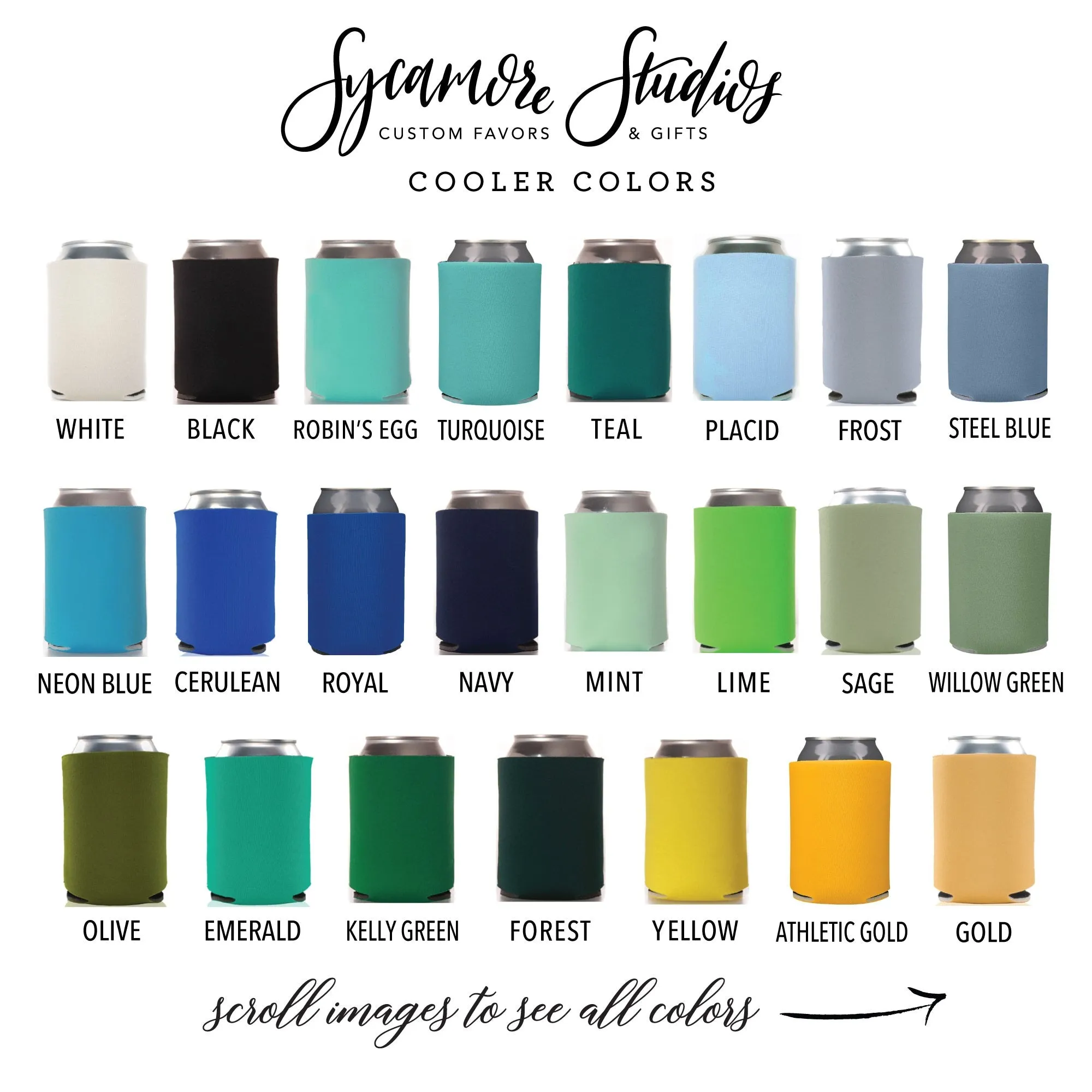 Wedding Can Cooler #26FR - Full Color