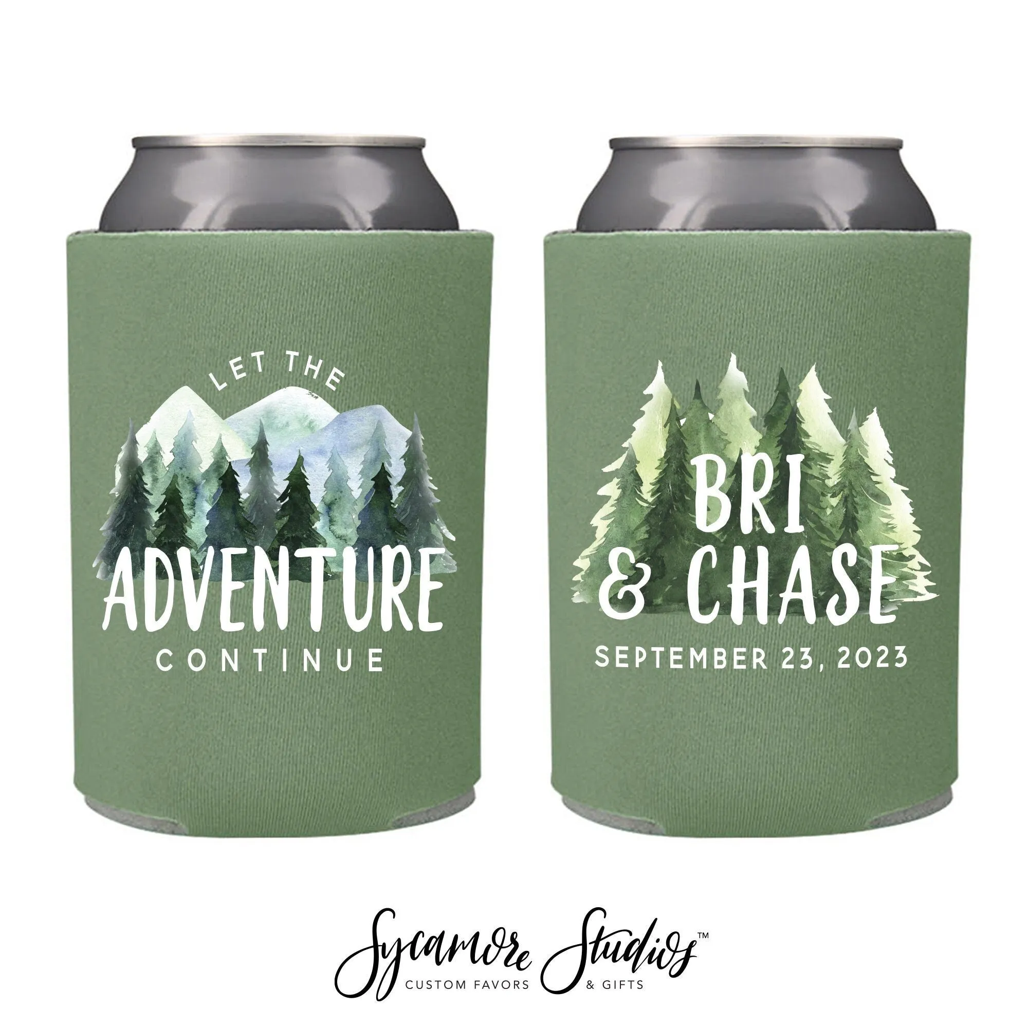 Wedding Can Cooler #26FR - Full Color