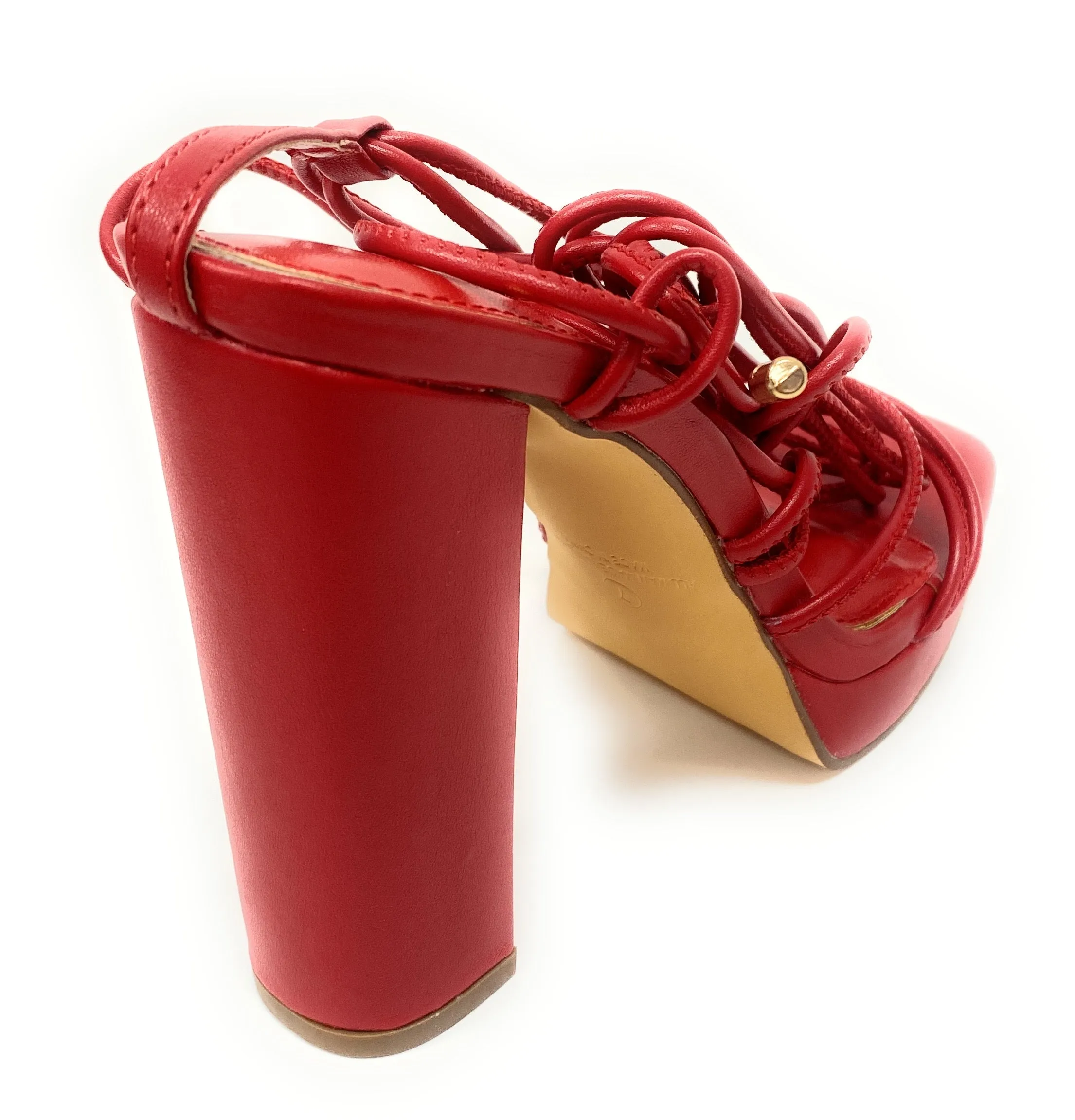 Women high heel tied up sandal ASHLEE-2