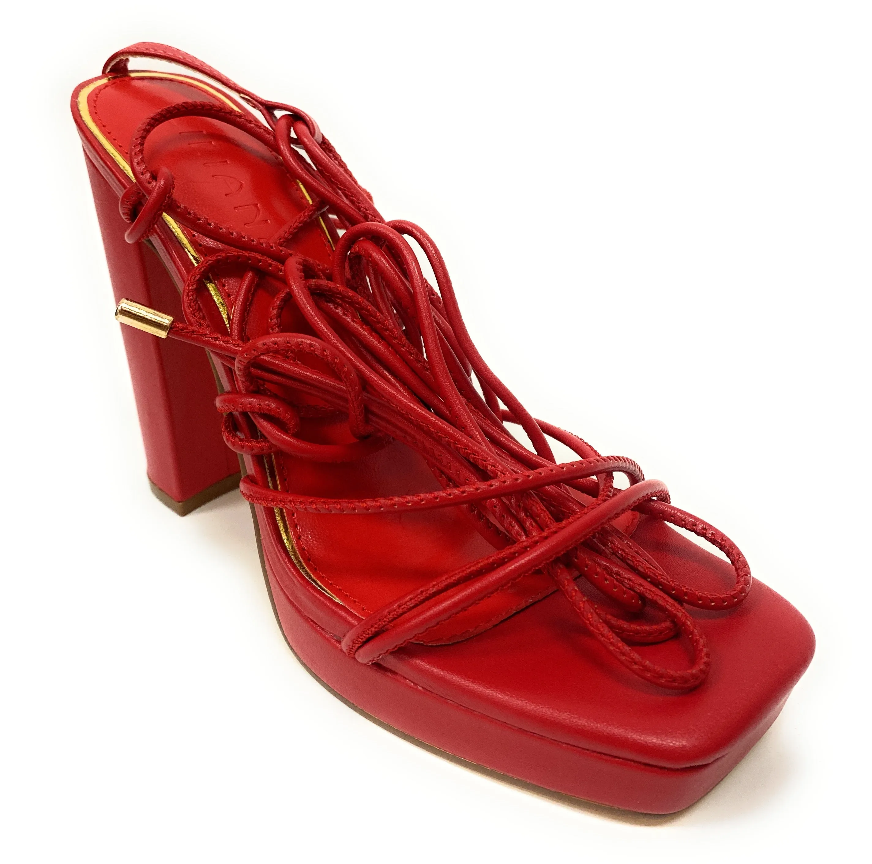 Women high heel tied up sandal ASHLEE-2