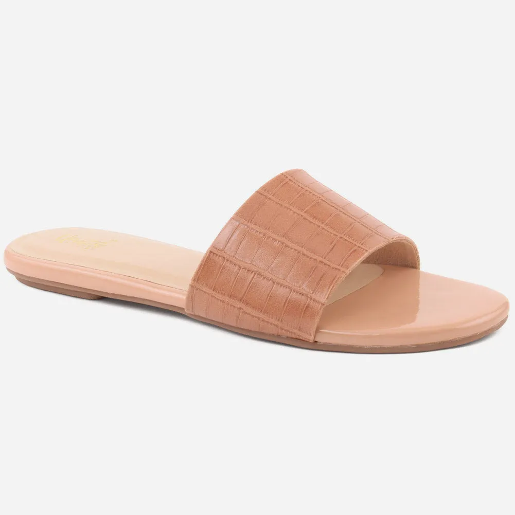 Women "LILY" Matt Slip On Slippers