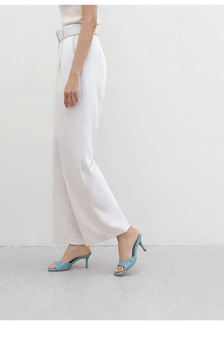 Women’s High Heel Slippers: British Style Stiletto Outer Wear