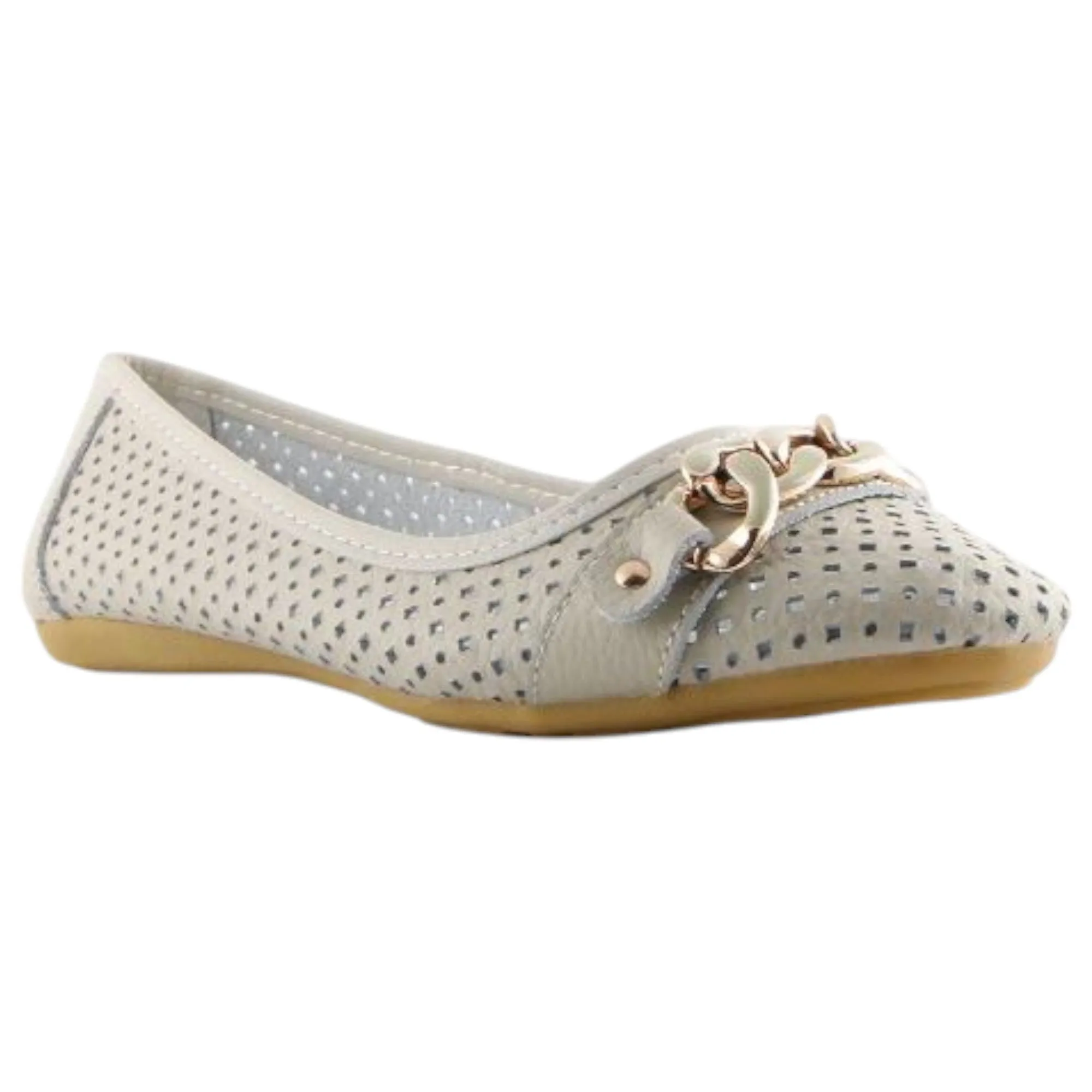 Womens Natural Comfort Rain Ice Ballet Slip On Flats