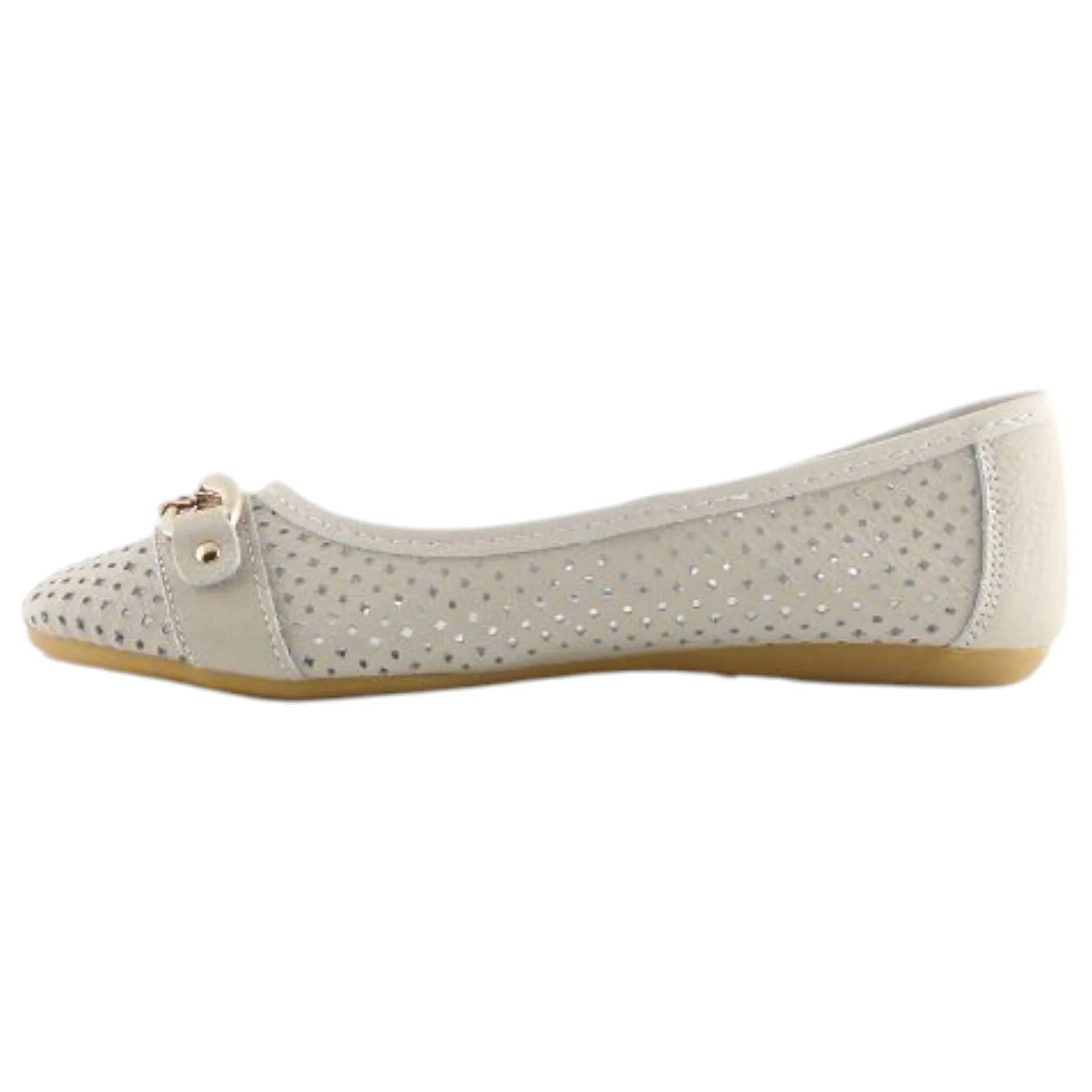Womens Natural Comfort Rain Ice Ballet Slip On Flats