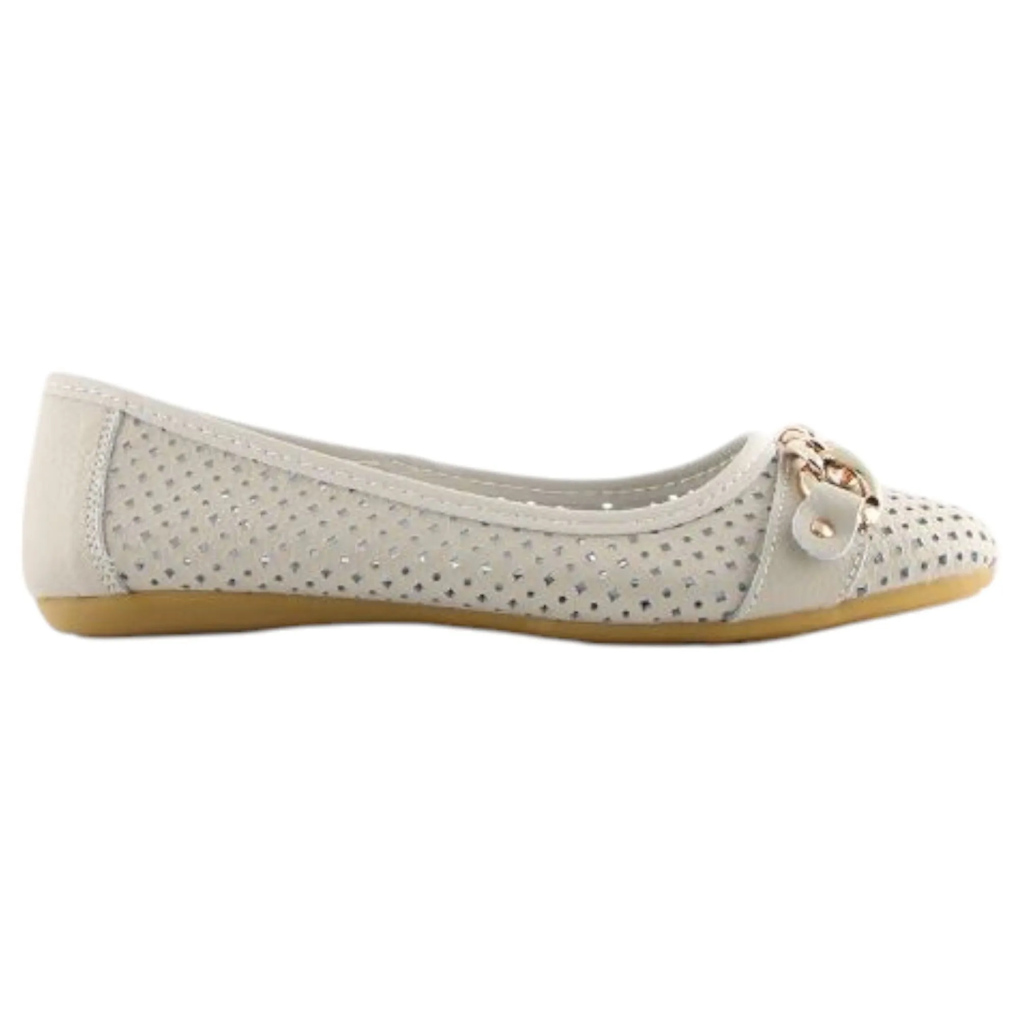Womens Natural Comfort Rain Ice Ballet Slip On Flats
