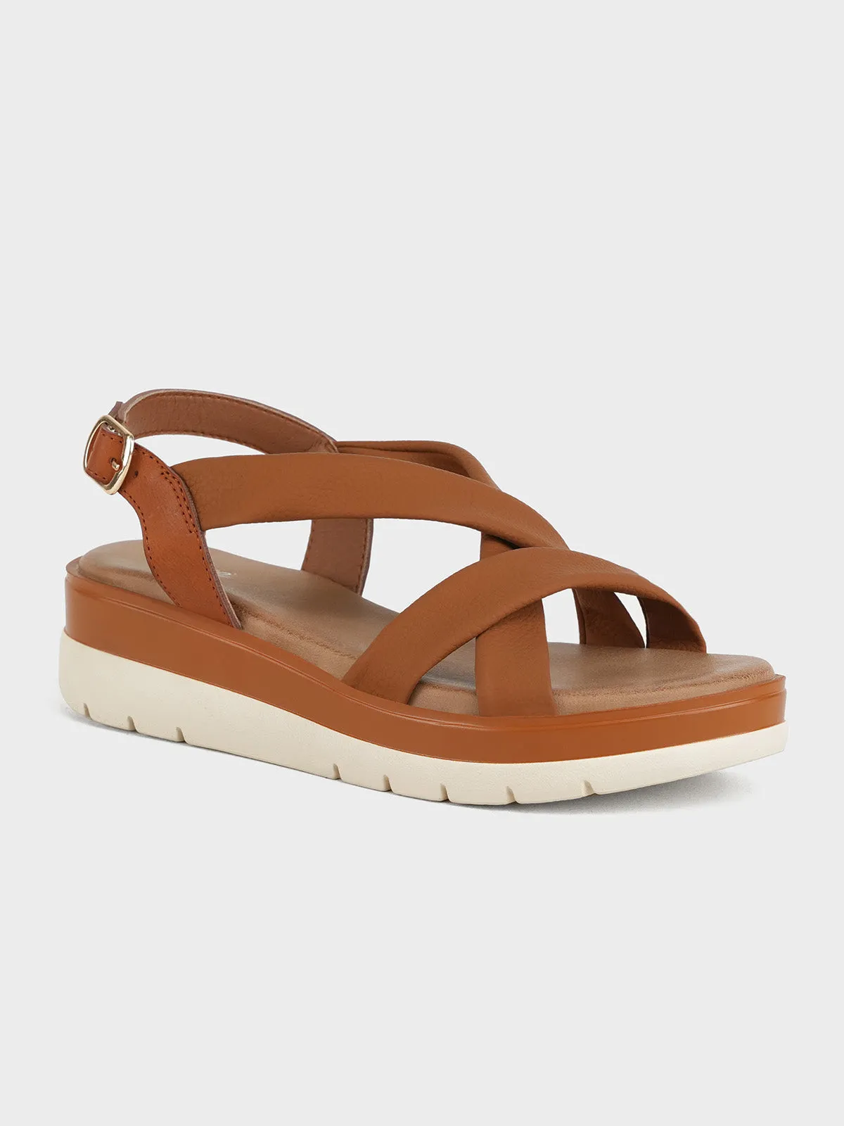 Womens "LUELLA" Casual Cross Over Sandals