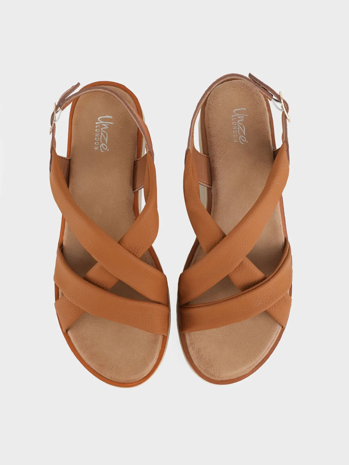 Womens "LUELLA" Casual Cross Over Sandals