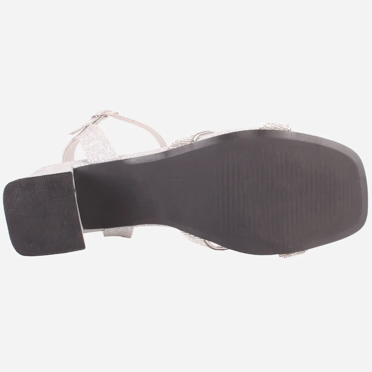 Womens "TANIT" Glittery Crossover Strap Sandals