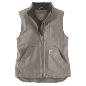 Women's sherpa lined mock neck vest - 104224 032