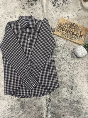 Wrangler Men's Black Stripped Pearl Snap