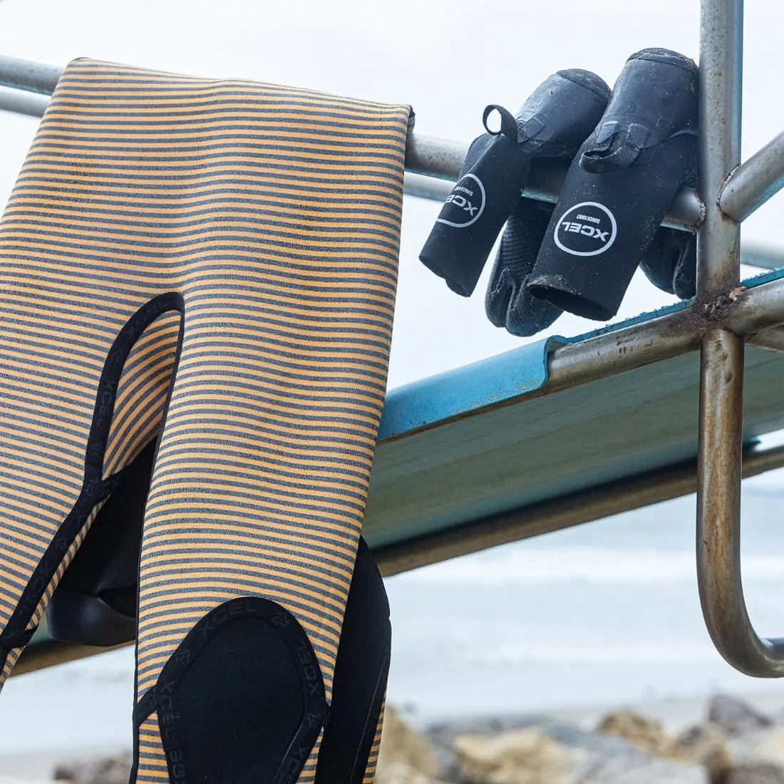 Xcel 3mm Comp Split Toe Wetsuit Boots - Black