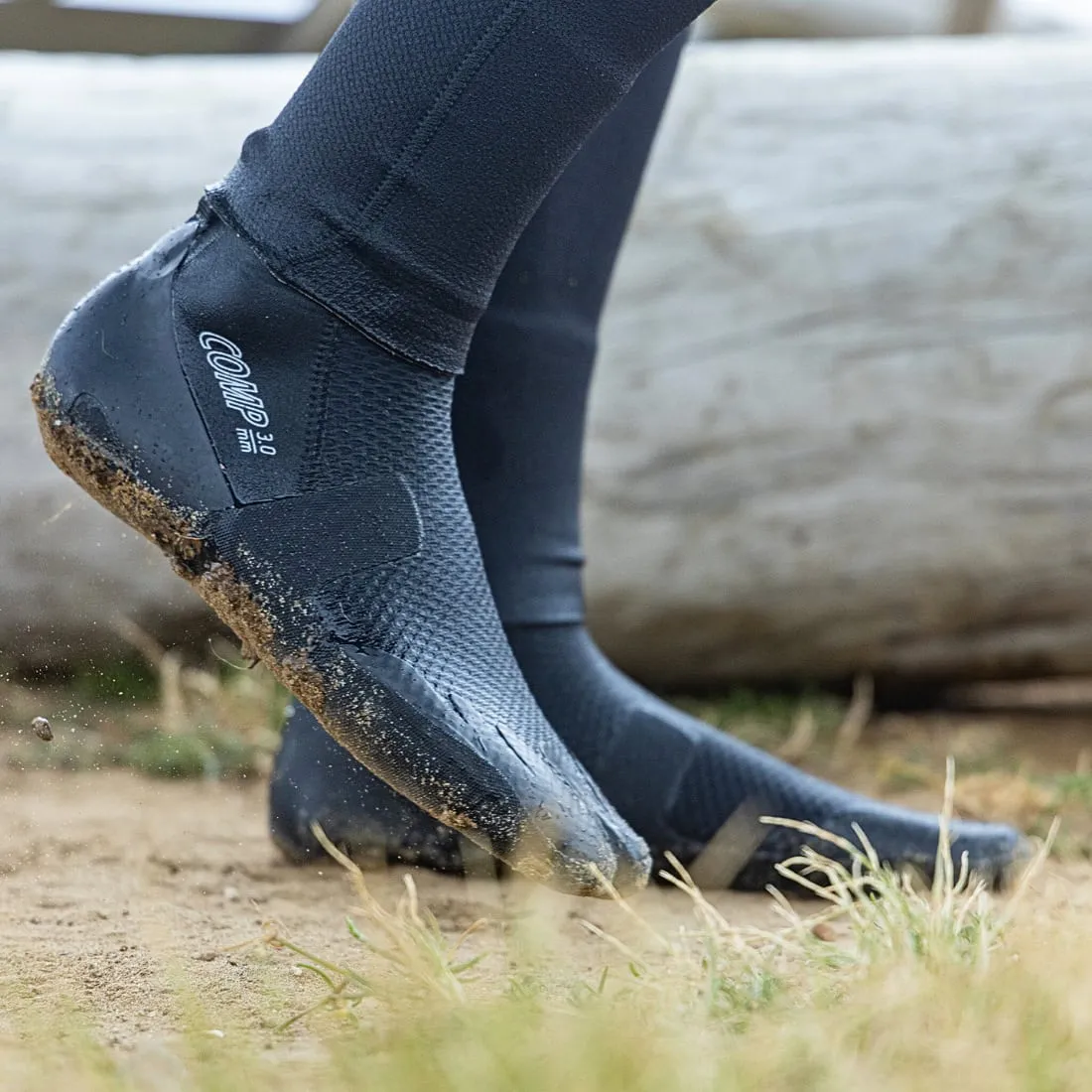 Xcel 3mm Comp Split Toe Wetsuit Boots - Black