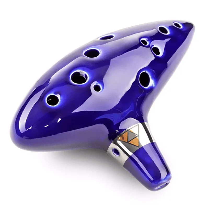 Zelda 12 Holes Ocarina with Ceramic Stand